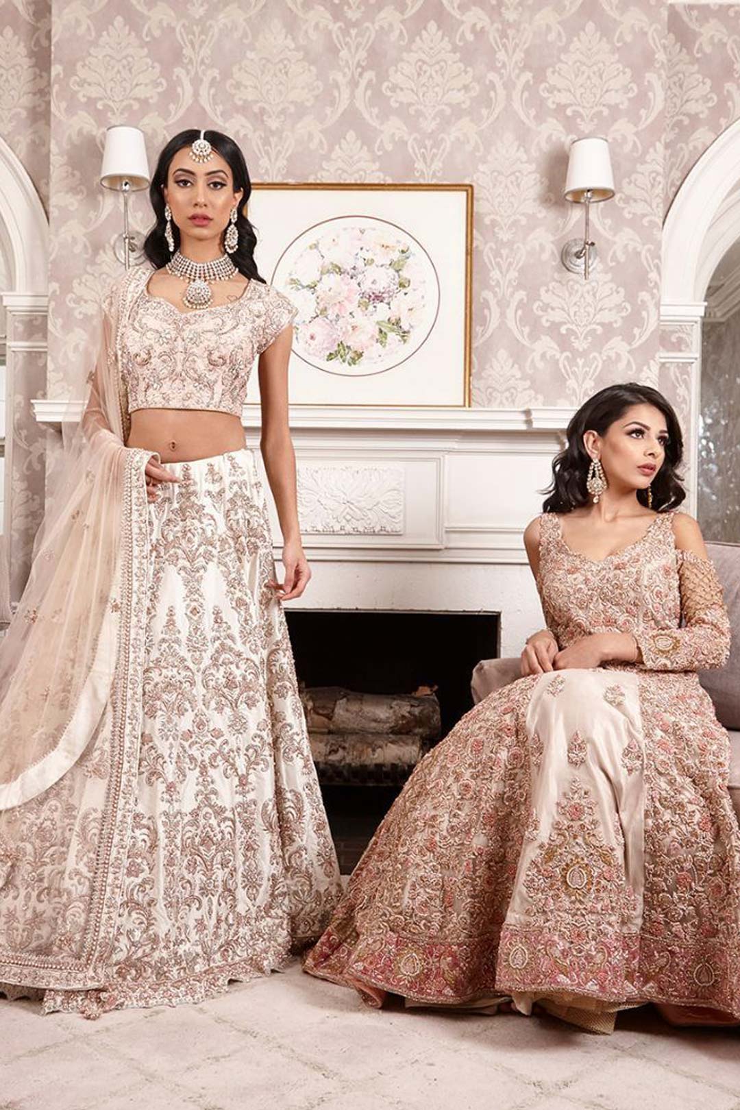 Party Wear Smashing Peach Cutdana Resham Work Sangeet Wear Bridal Lehenga  Choli at Rs 5195 in Surat